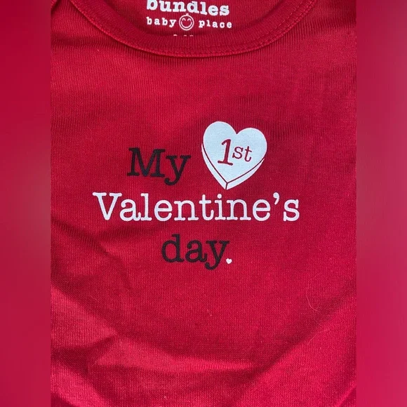 Bundles Baby Place My First Valentines Day 9-12 Months - Picture 3 of 6